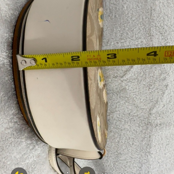 Coach Tan Floral Crossbody Bag - Picture 3 of 8